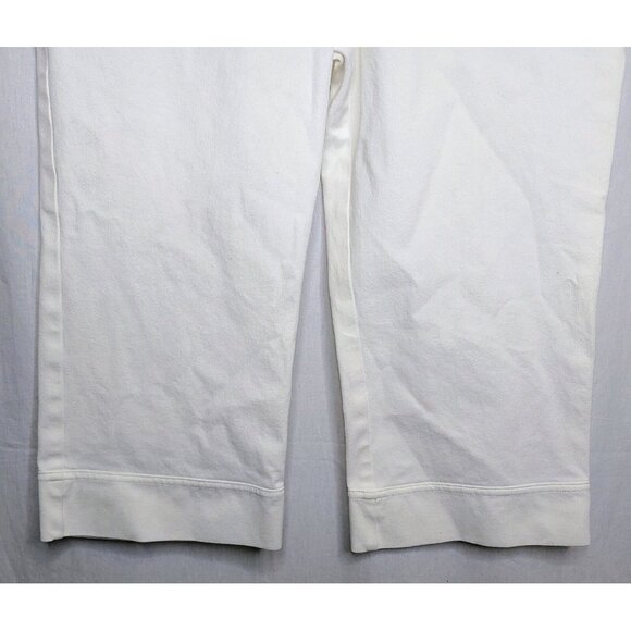St. John Sport White Cotton Cuffed Cropped Capri Pants Women’s Size 4 - Picture 4 of 6